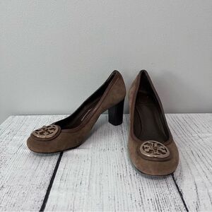Tory Burch Suede/Leather Block Heels Size 9
